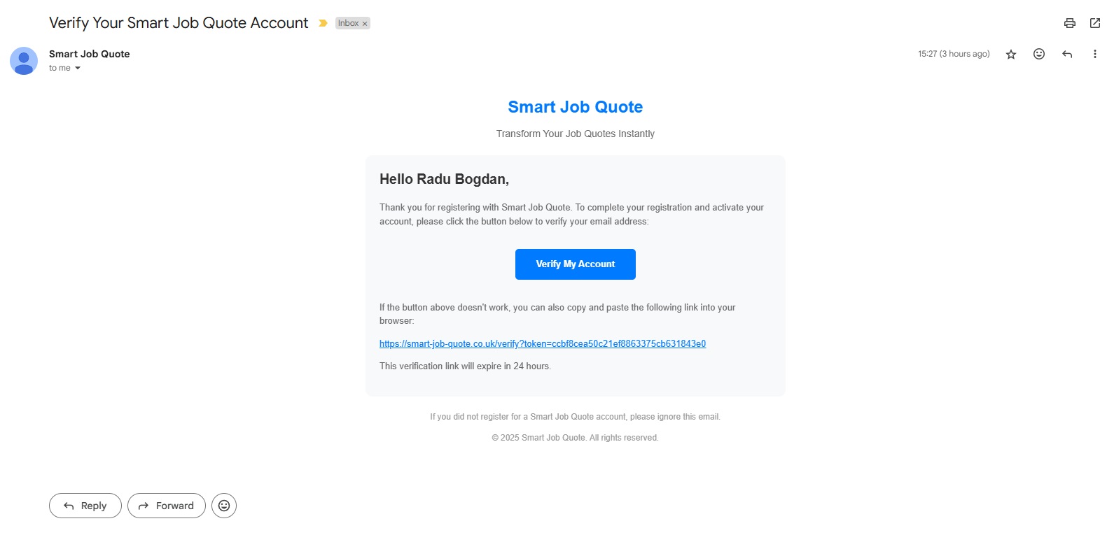 Email Verification